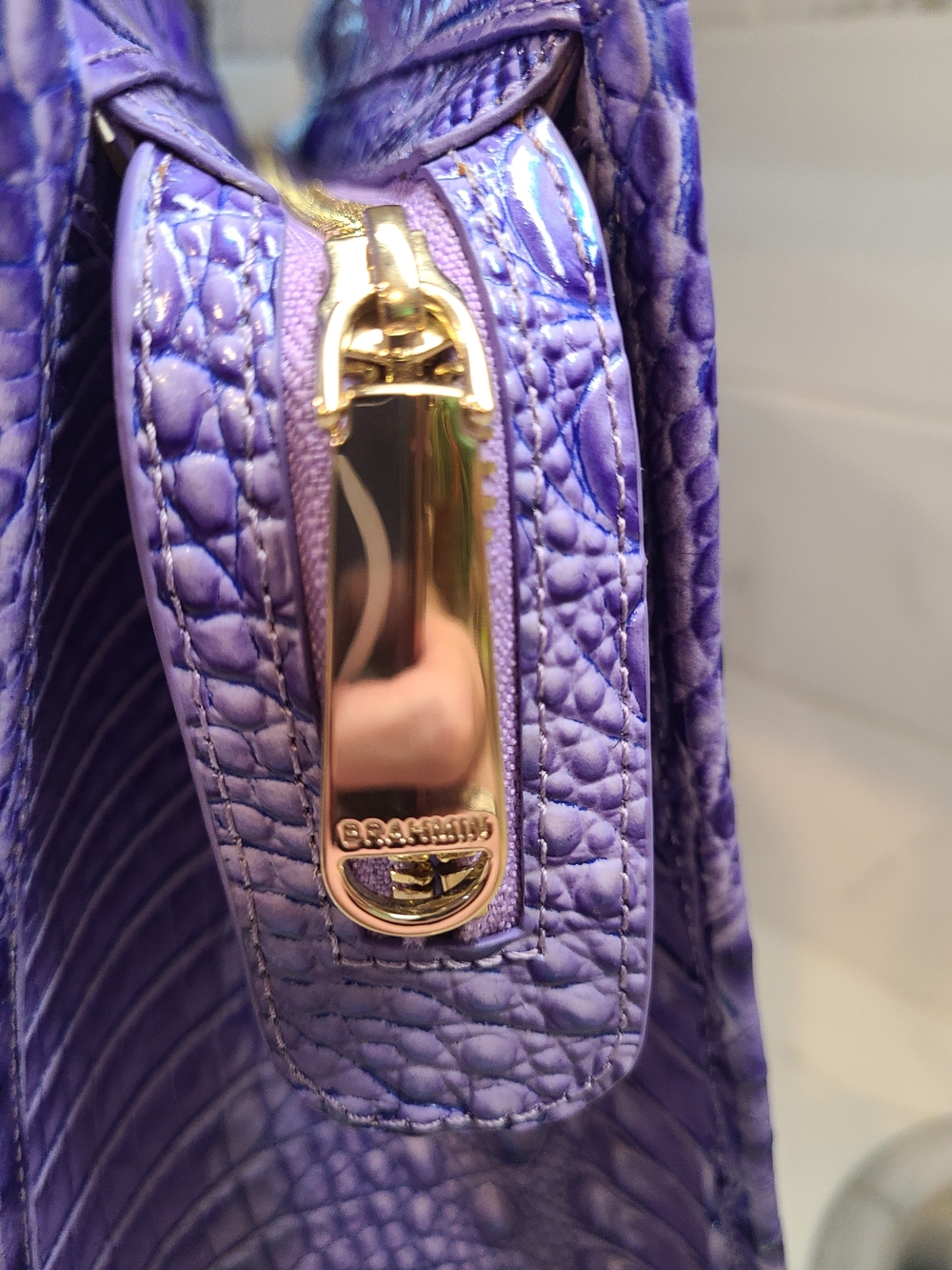 NWT Brahmin Tia Very Peri Ombre Melbourne Tote - Picture 15 of 15